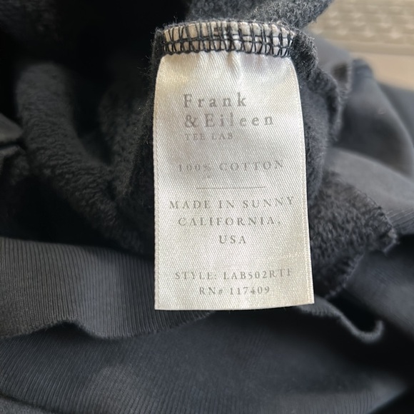 Frank and Eileen Tee Lab Pullover Hoodie Sweatshirt Navy Blue Drawstring Sz XS - Picture 11 of 14